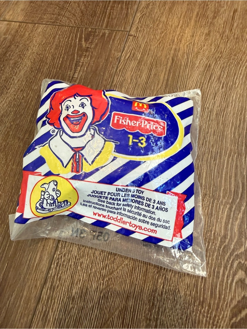 Unopened - 2005 Fisher-Price McDonalds Happy Meal Seal Toy Little People Edition